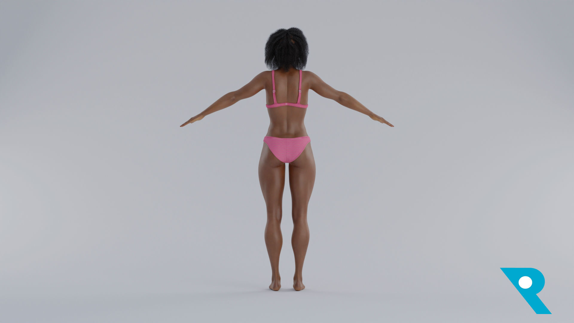 Realistic Female Character - Terry 3D model_2