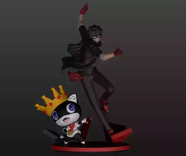 Joker and Morgana Diorama - Persona 5 3D print model