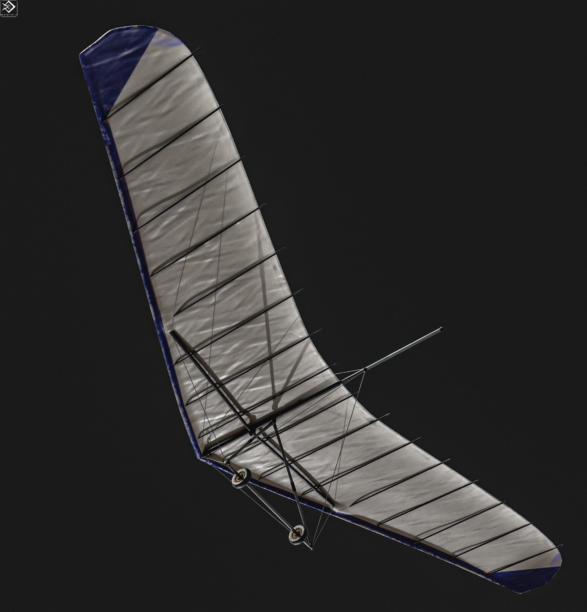 Hang Glider Low-poly 3D model_8