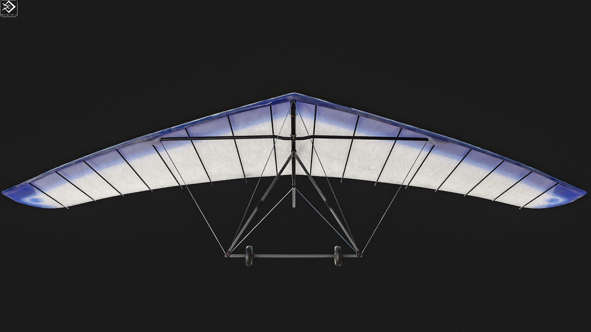 Hang Glider Low-poly 3D model_6