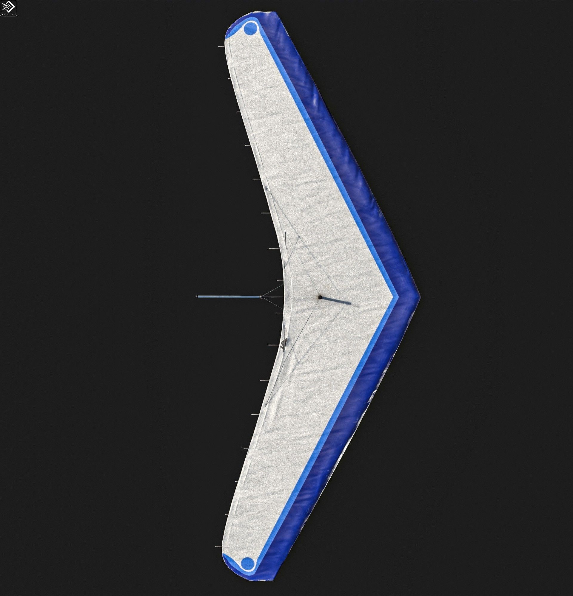 Hang Glider Low-poly 3D model_7