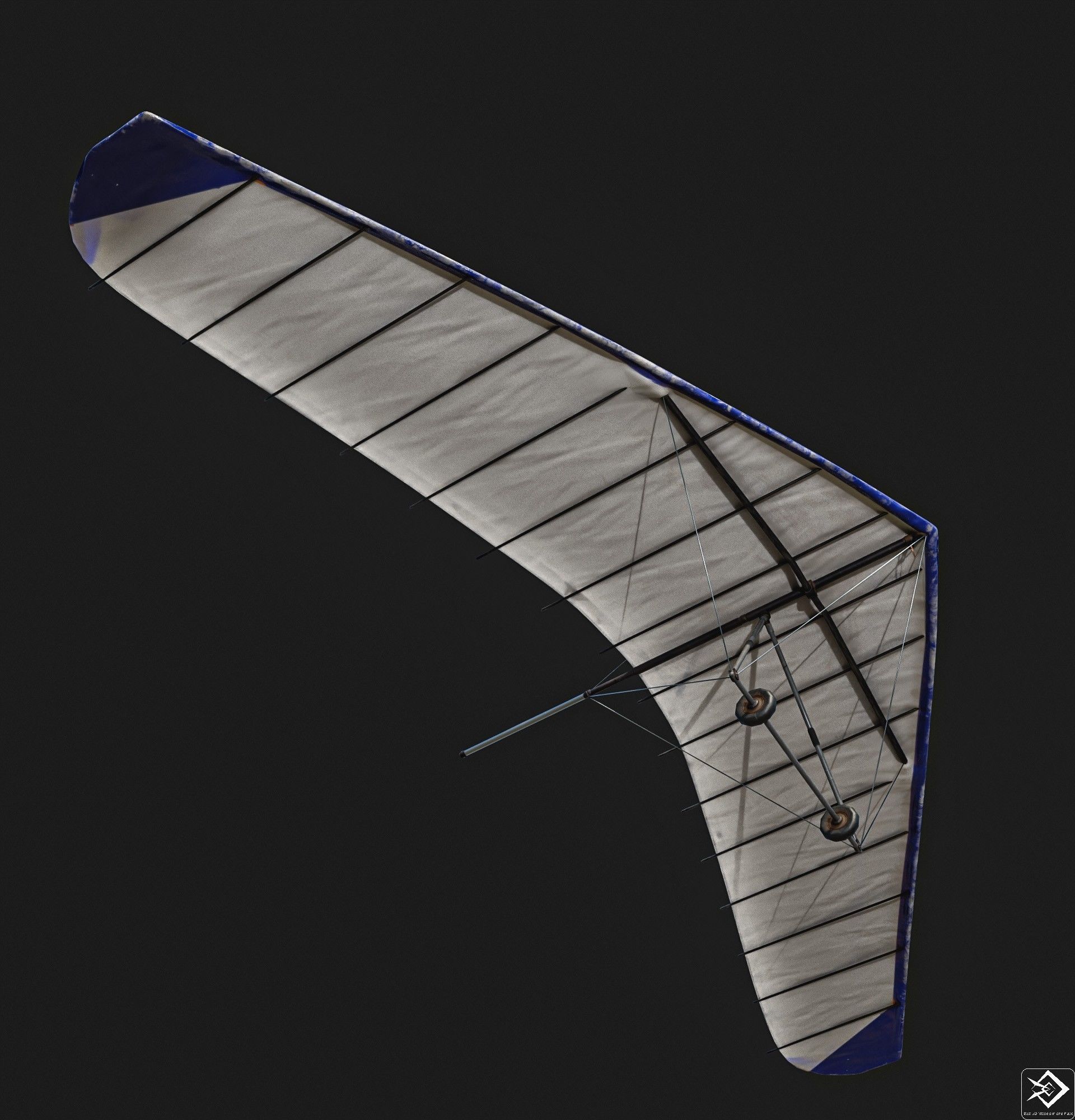 Hang Glider Low-poly 3D model_11