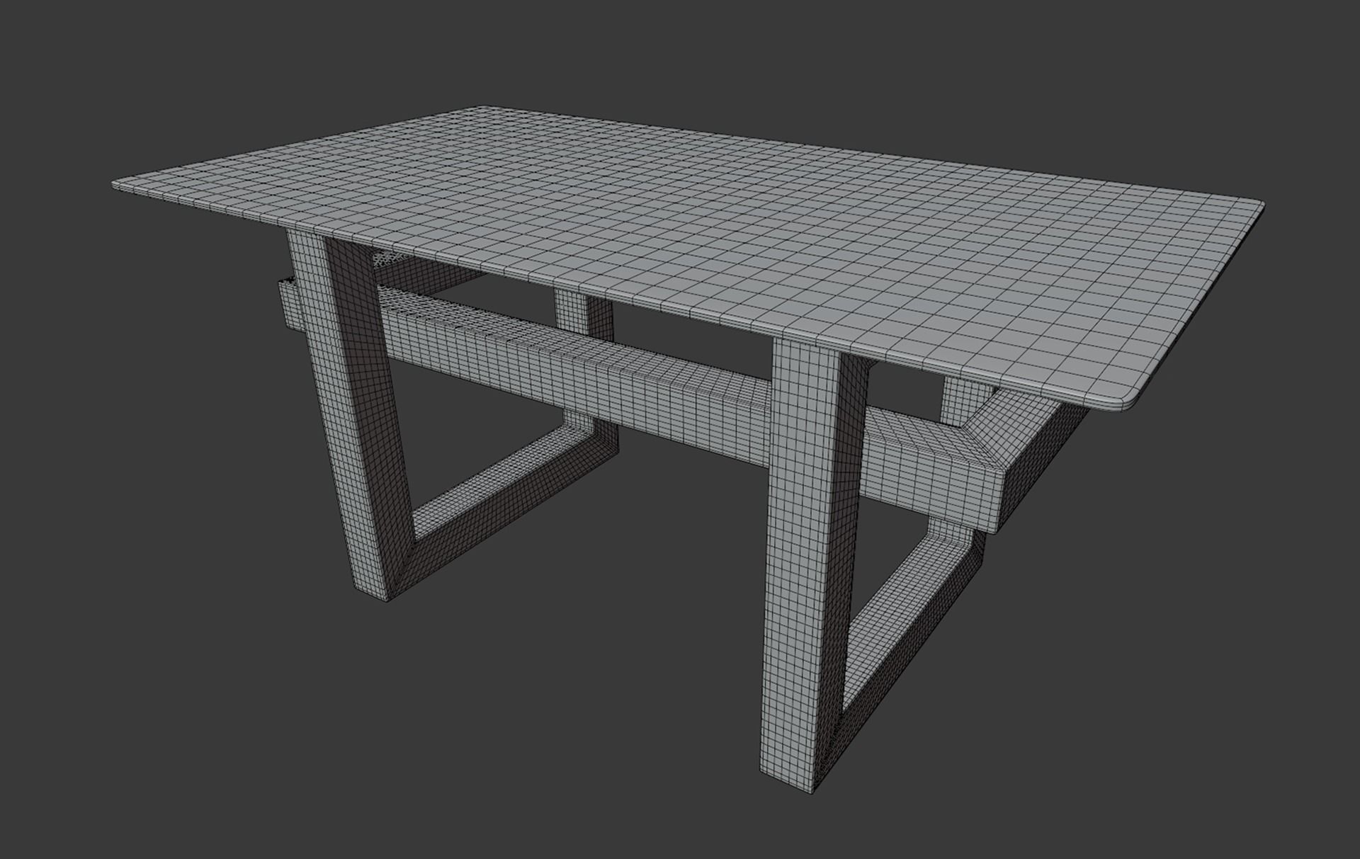 Glass table Atlant-3 3D model_4