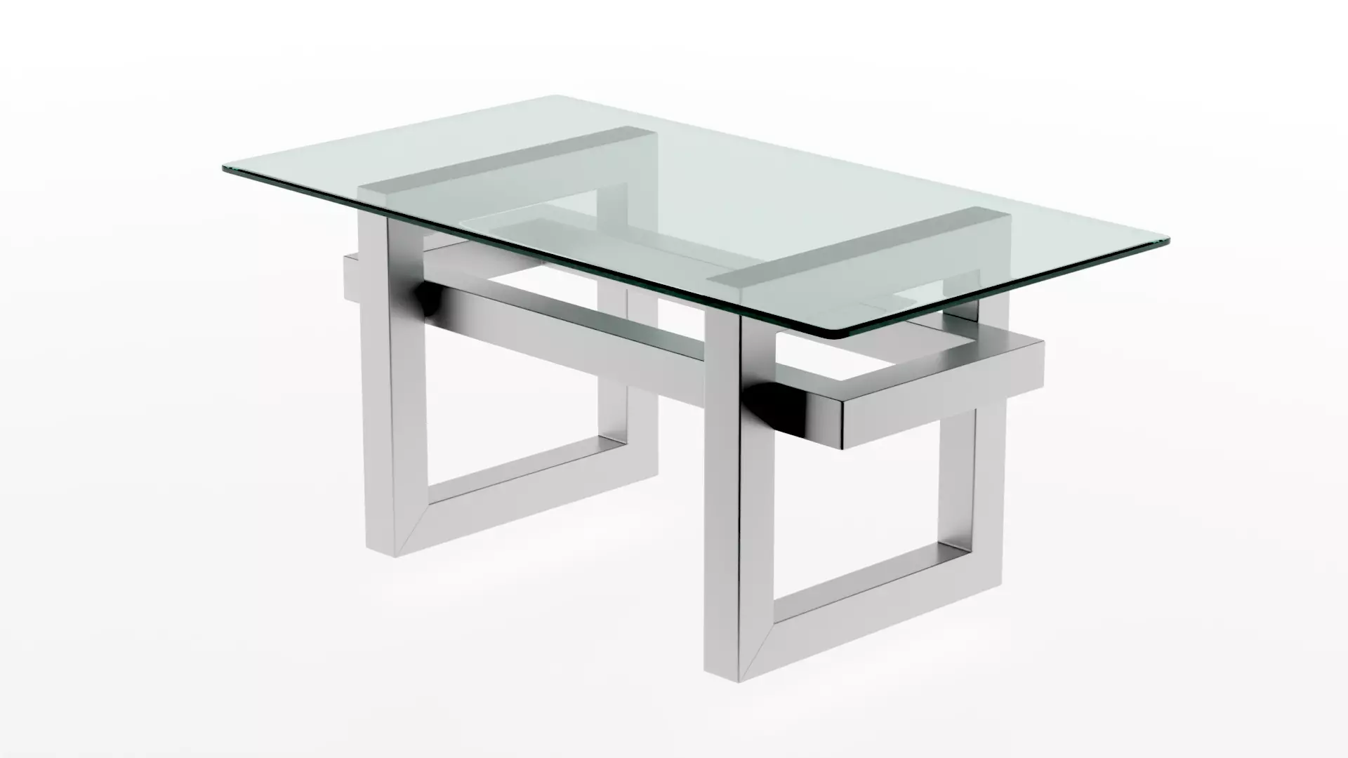 Glass table Atlant-3 3D model_0