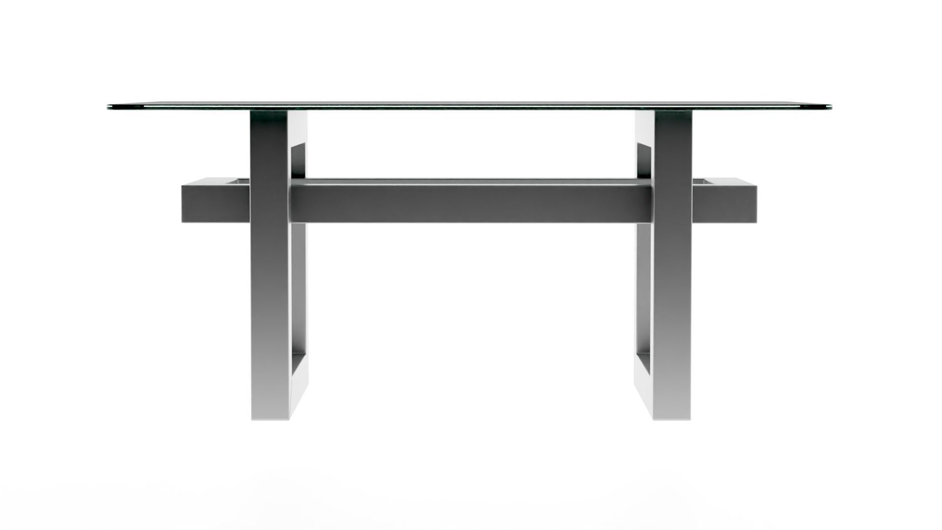 Glass table Atlant-3 3D model_1