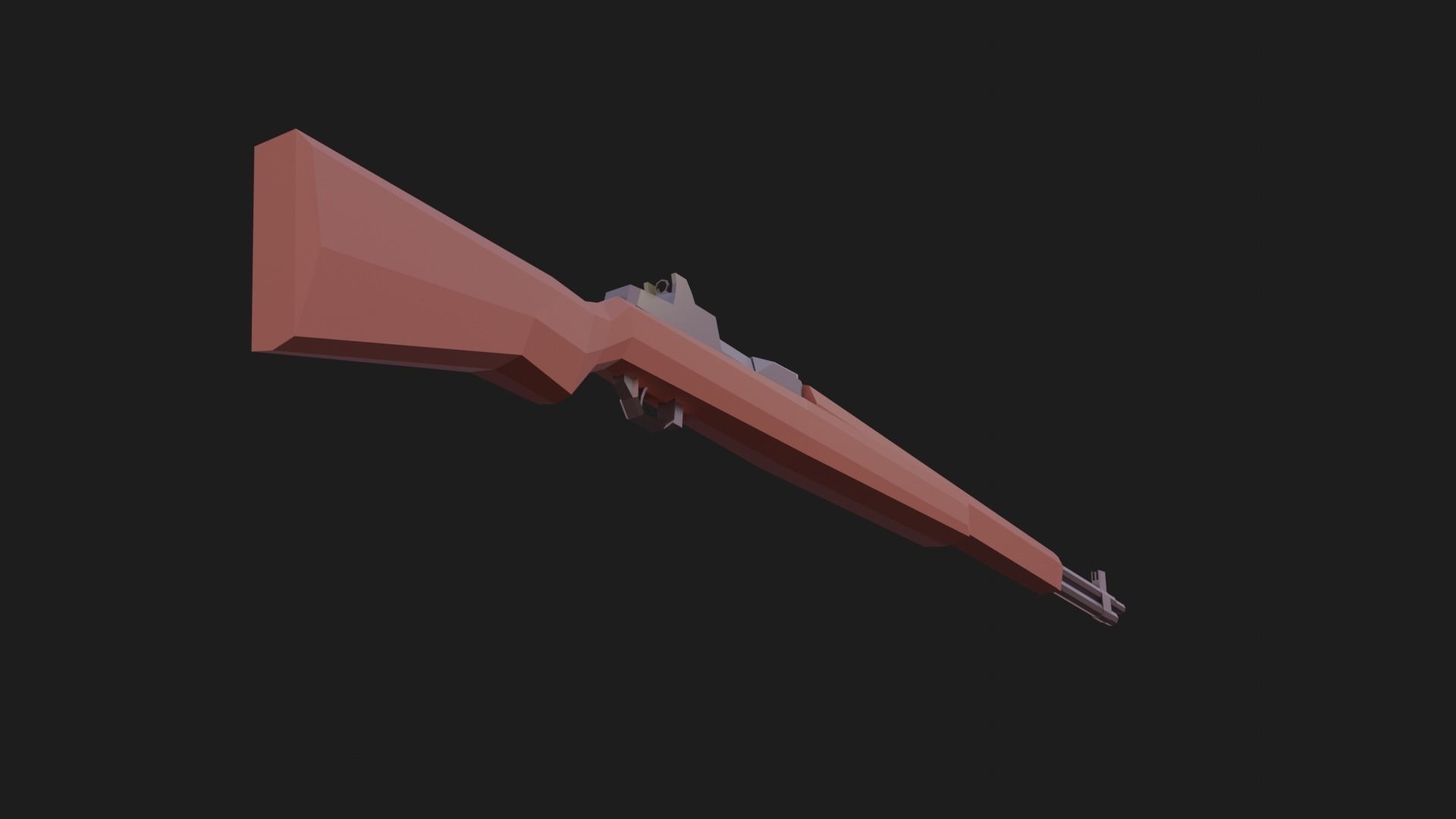 Weaponies - M1 Garand Low-poly 3D model_7