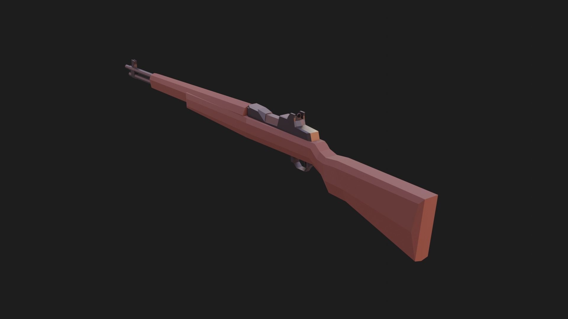 Weaponies - M1 Garand Low-poly 3D model_4