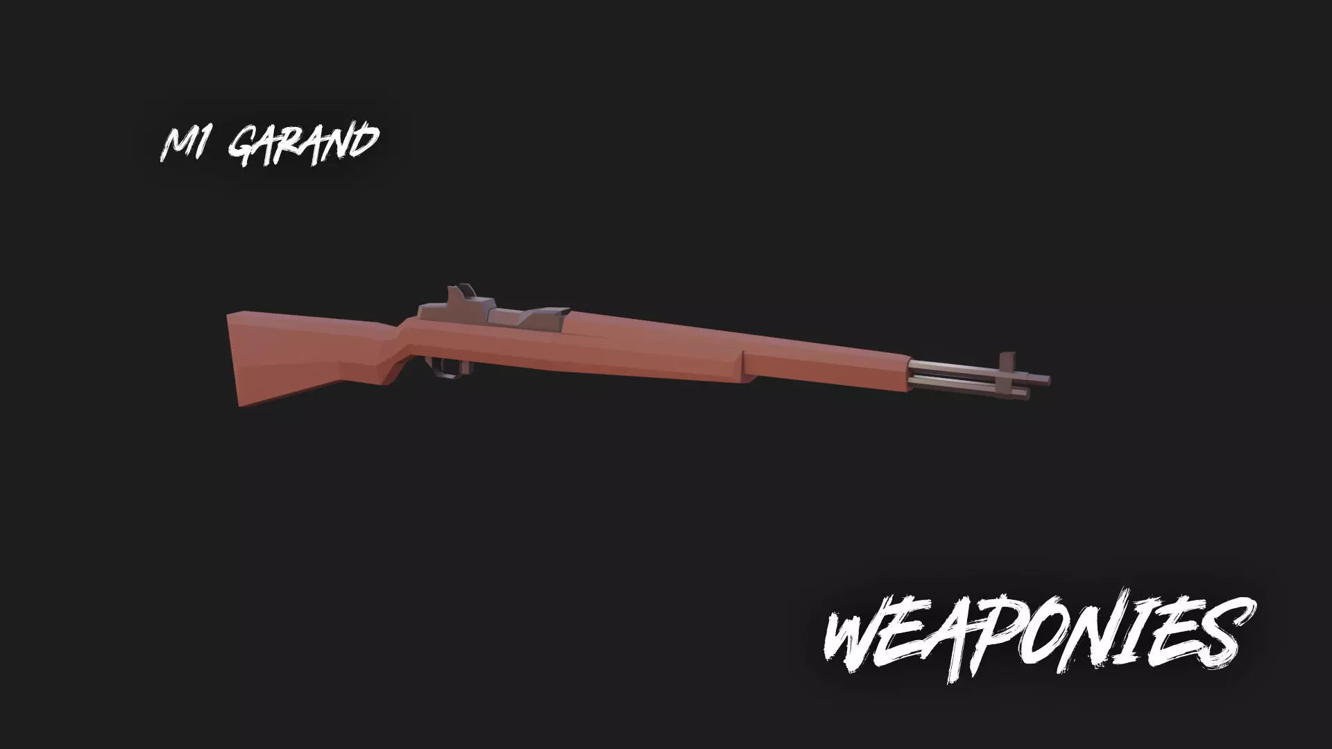 Weaponies - M1 Garand Low-poly 3D model_0