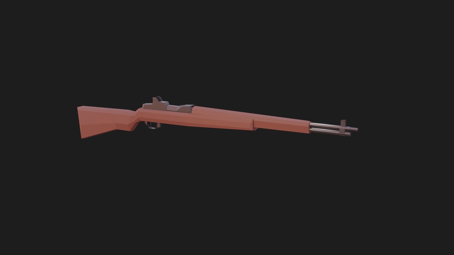 Weaponies - M1 Garand Low-poly 3D model_1