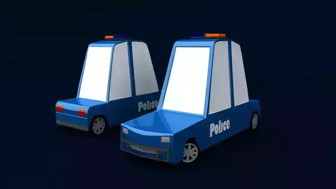 Little 3D Police Car