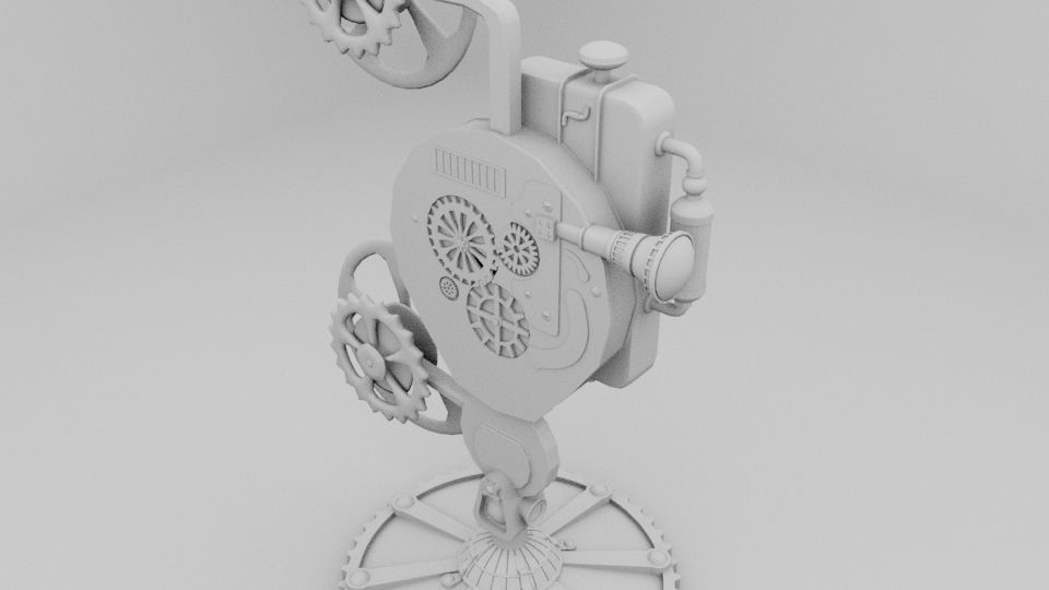 OLD FILM PROJECTOR 3D model_1