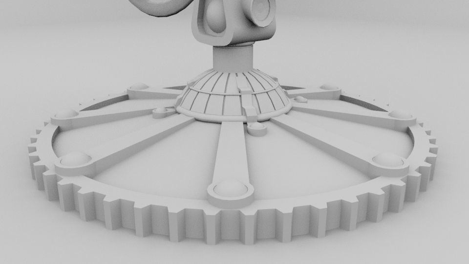 OLD FILM PROJECTOR 3D model_5