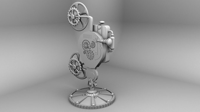 OLD FILM PROJECTOR 3D model