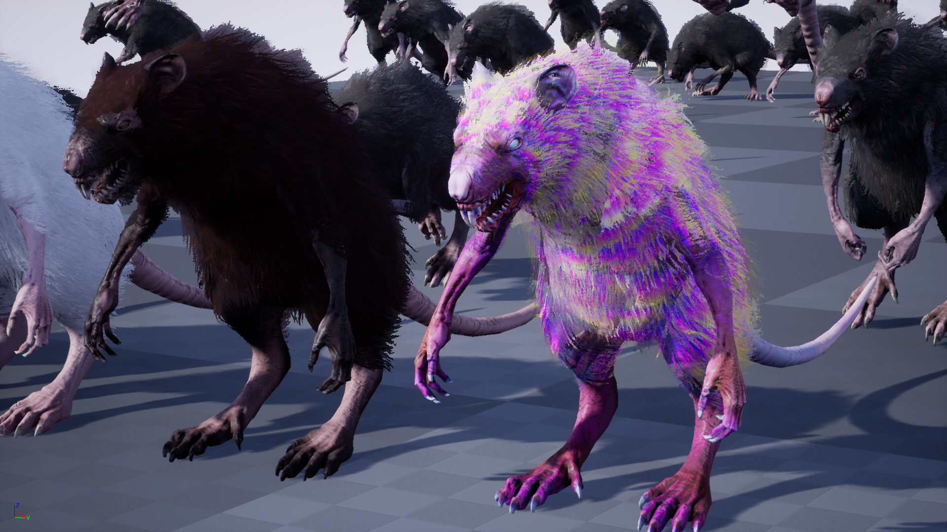 WereRat rat Low-poly 3D model_47