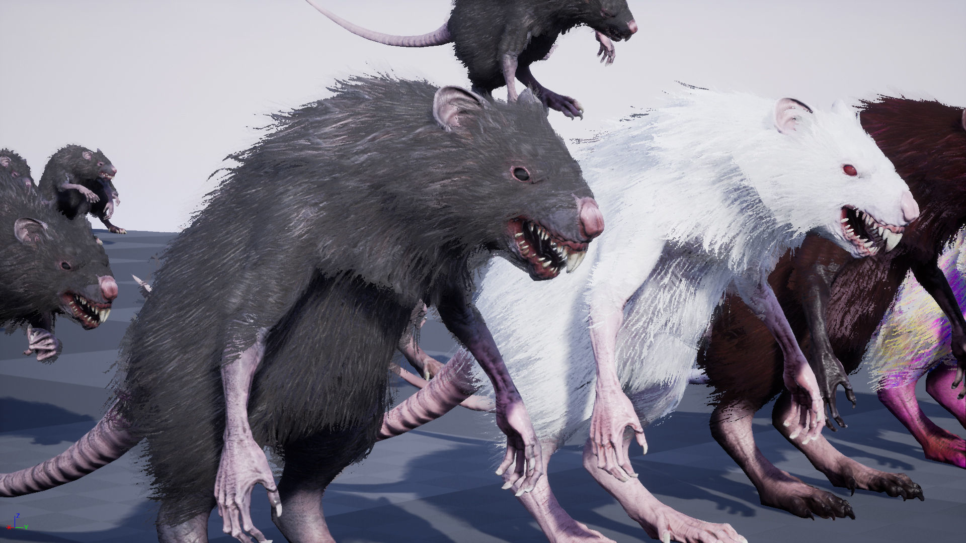 WereRat rat Low-poly 3D model_46