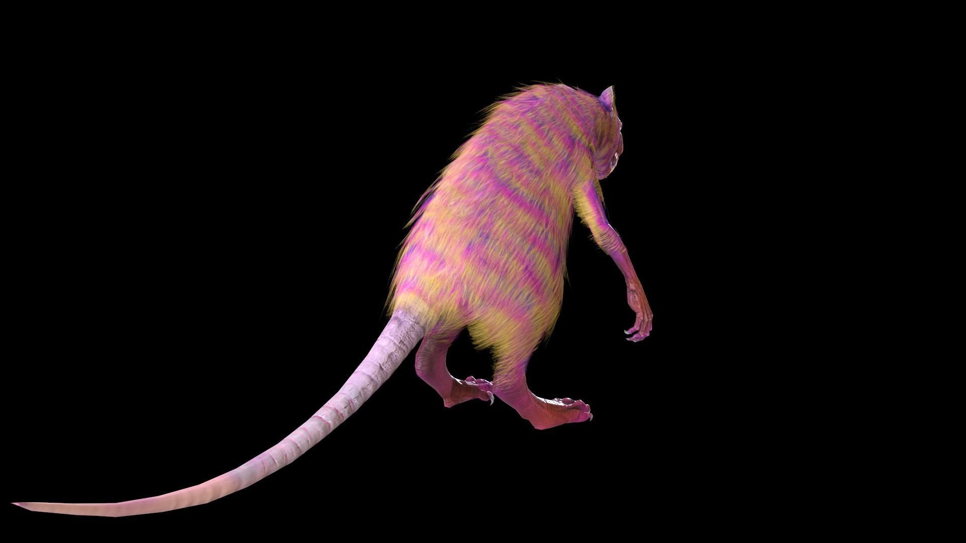 WereRat rat Low-poly 3D model_35