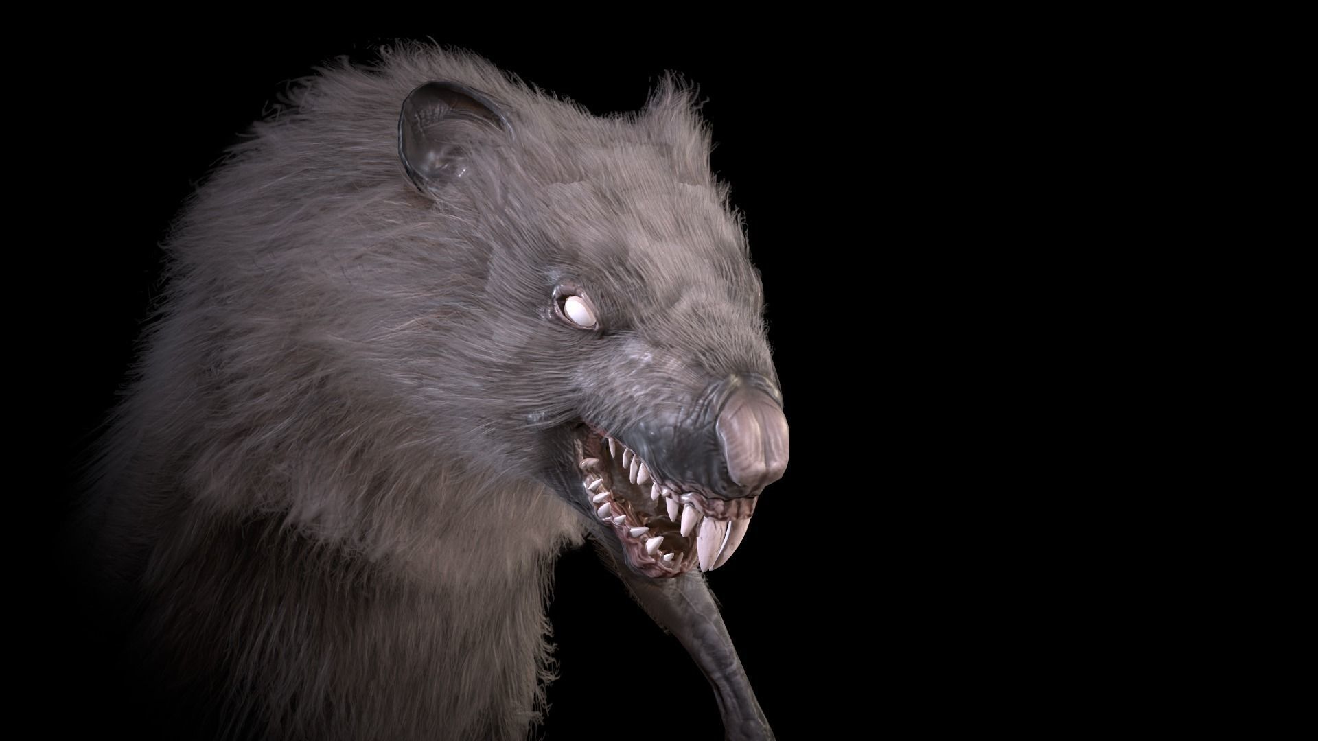 WereRat rat Low-poly 3D model_33