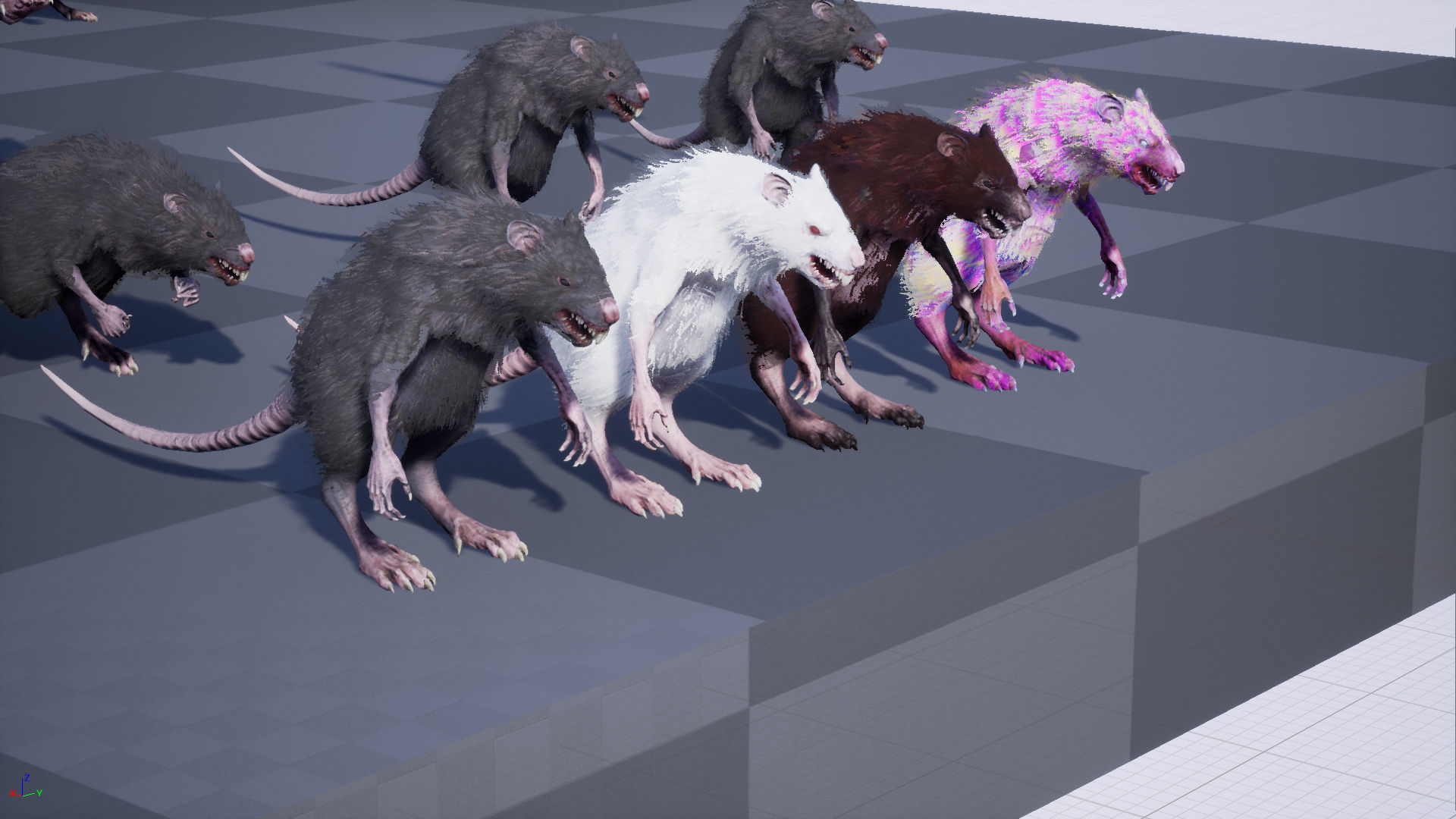 WereRat rat Low-poly 3D model_48