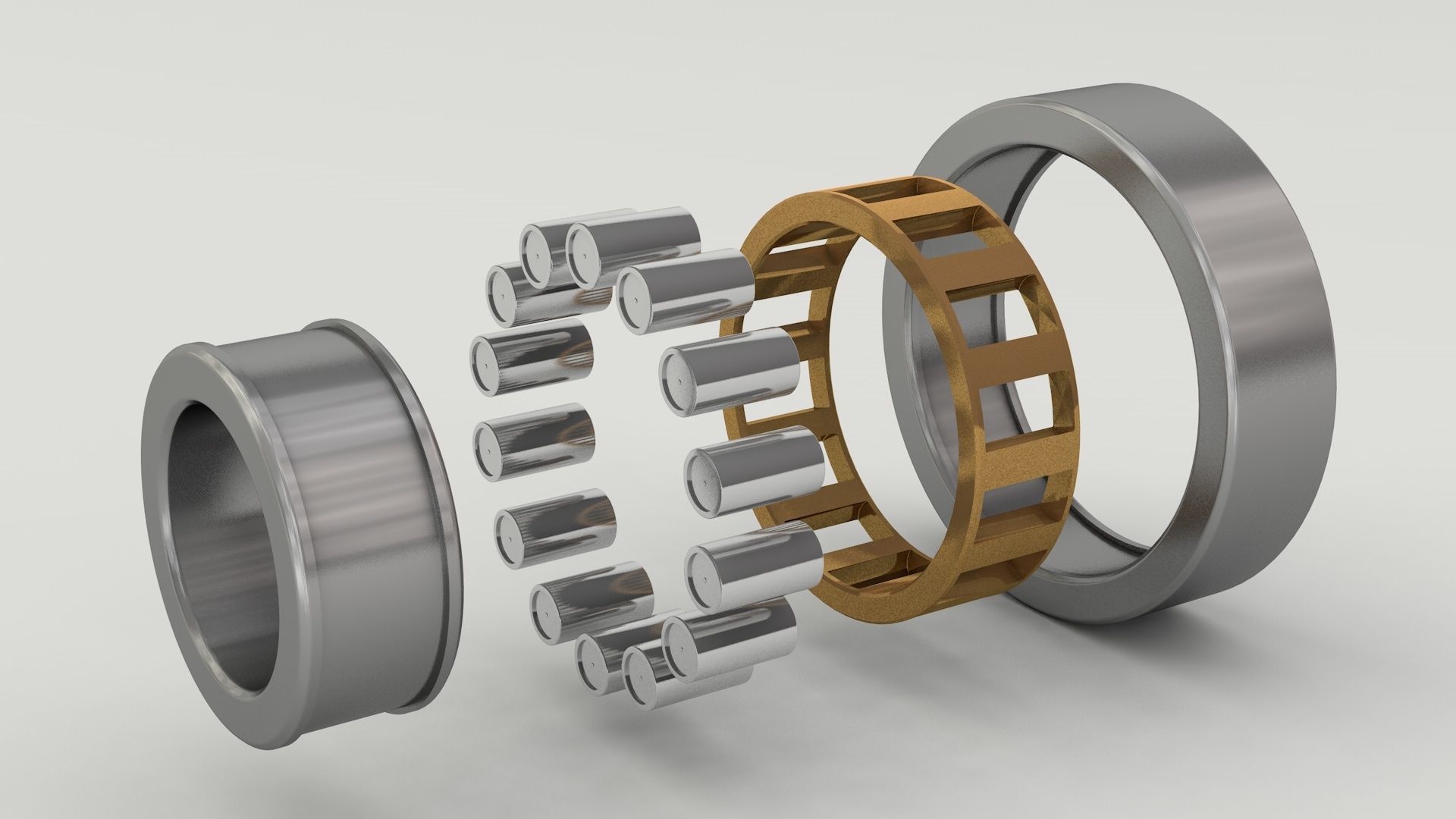 A set of models of six ball and roller bearings 3D model_15
