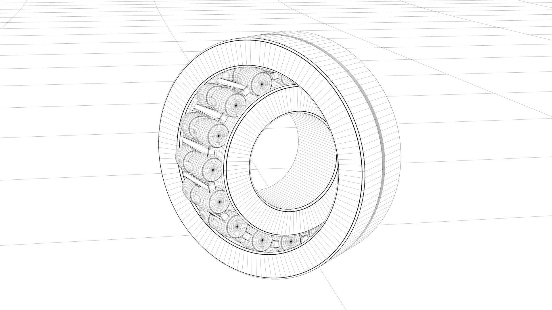 A set of models of six ball and roller bearings 3D model_19