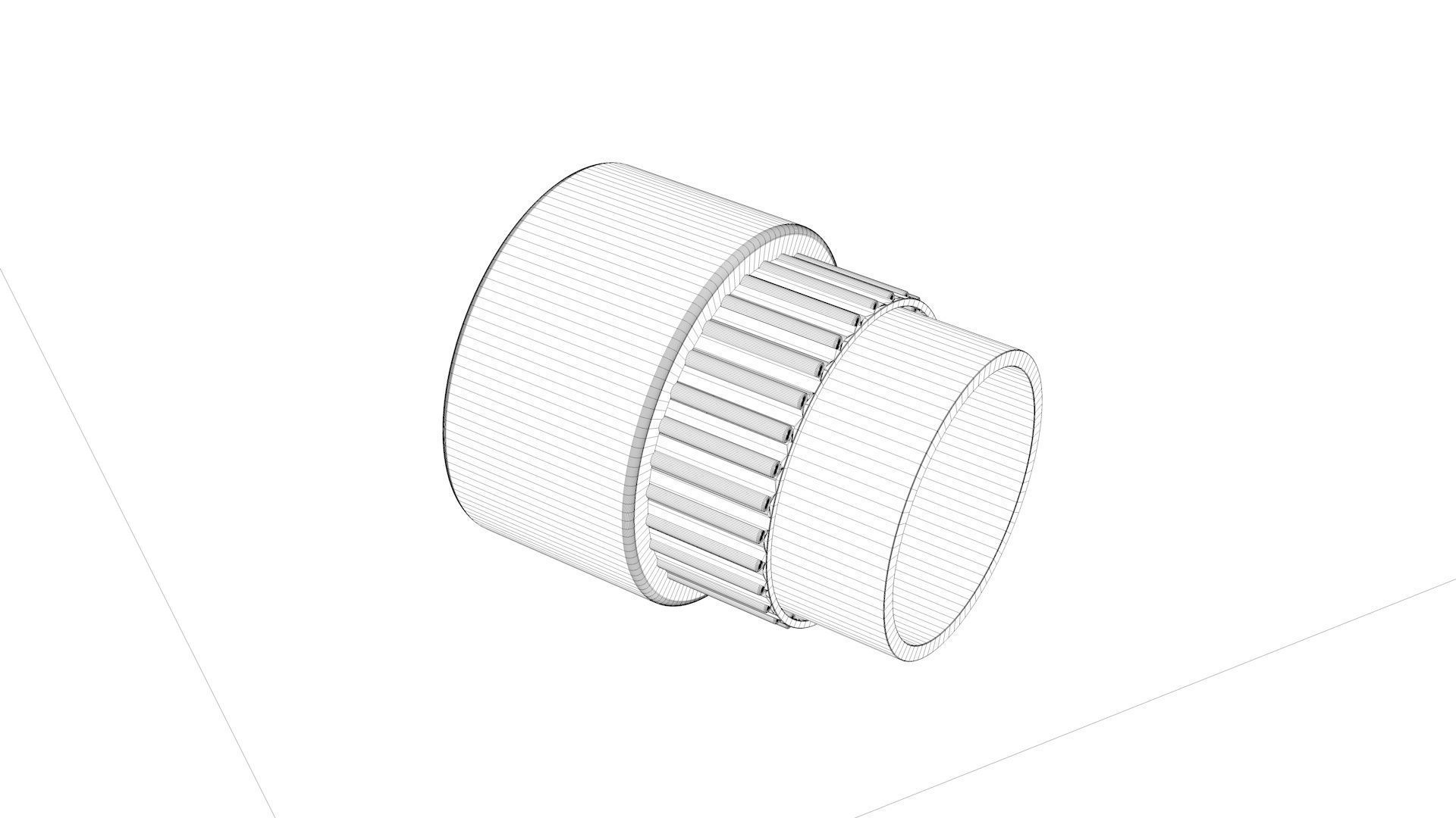 A set of models of six ball and roller bearings 3D model_5