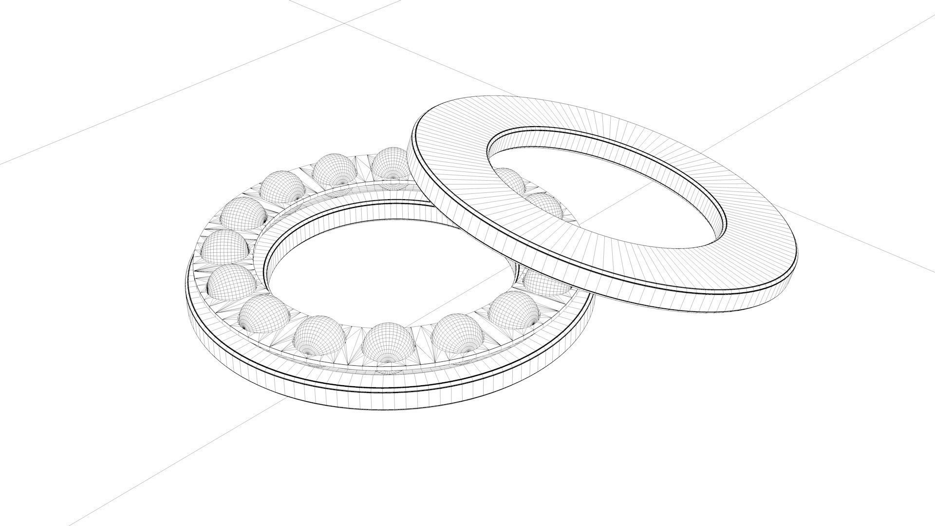 A set of models of six ball and roller bearings 3D model_10