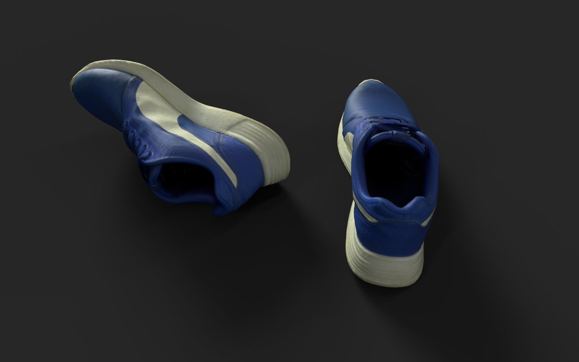 Pair of Sneakers Low-poly 3D model_3