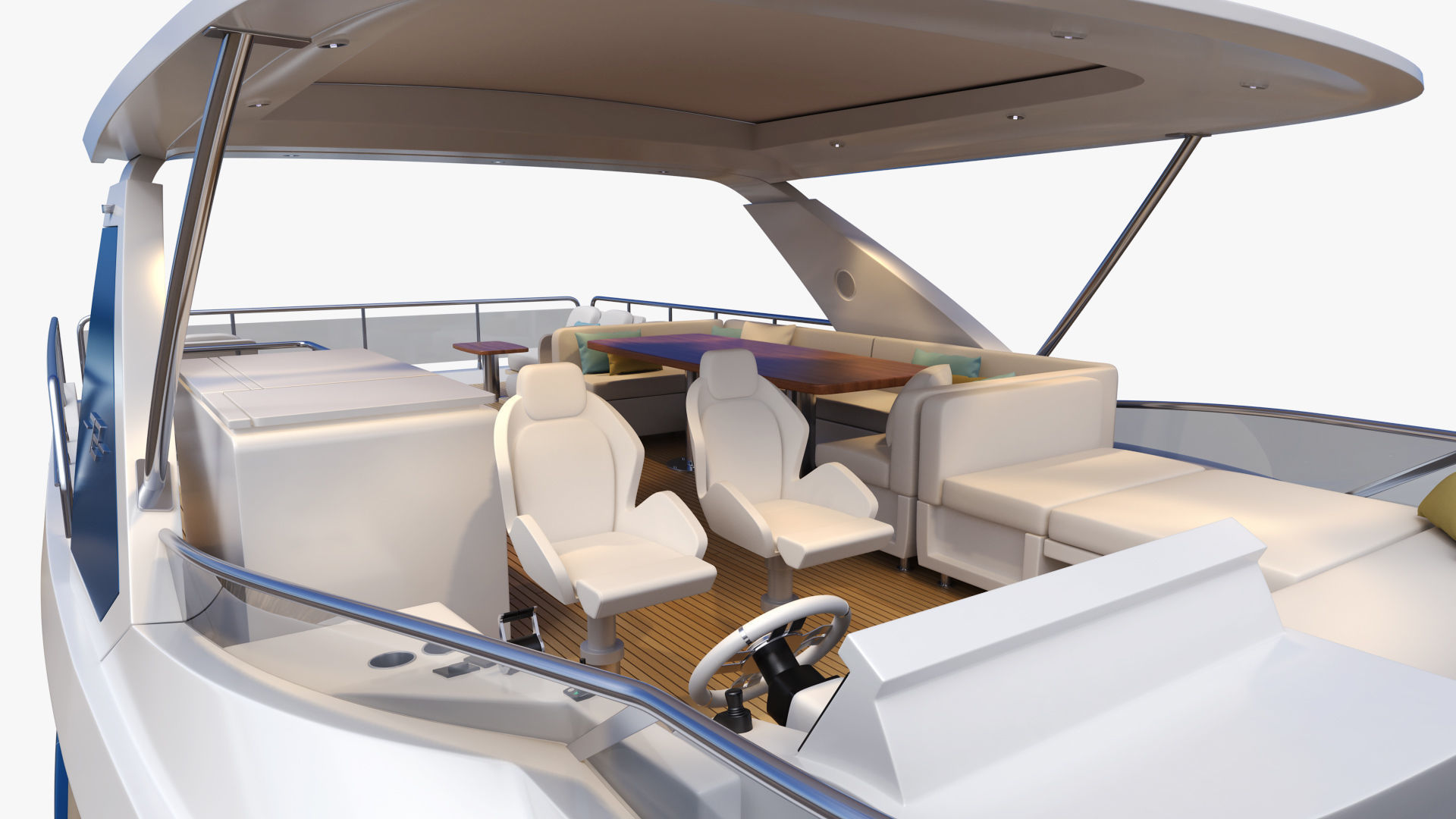 Luxury Motor Yacht Generic 3D model_28