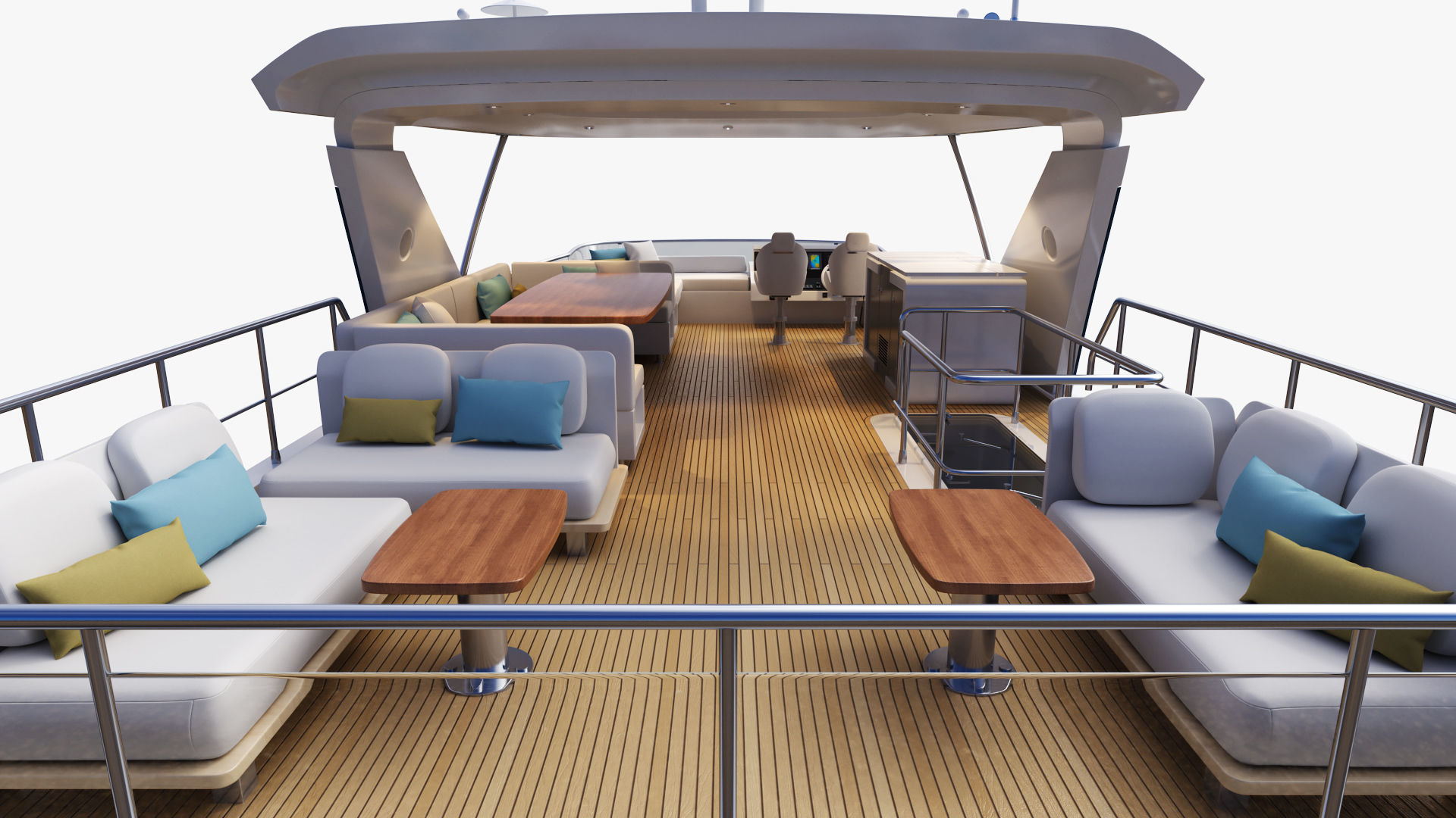 Luxury Motor Yacht Generic 3D model_24