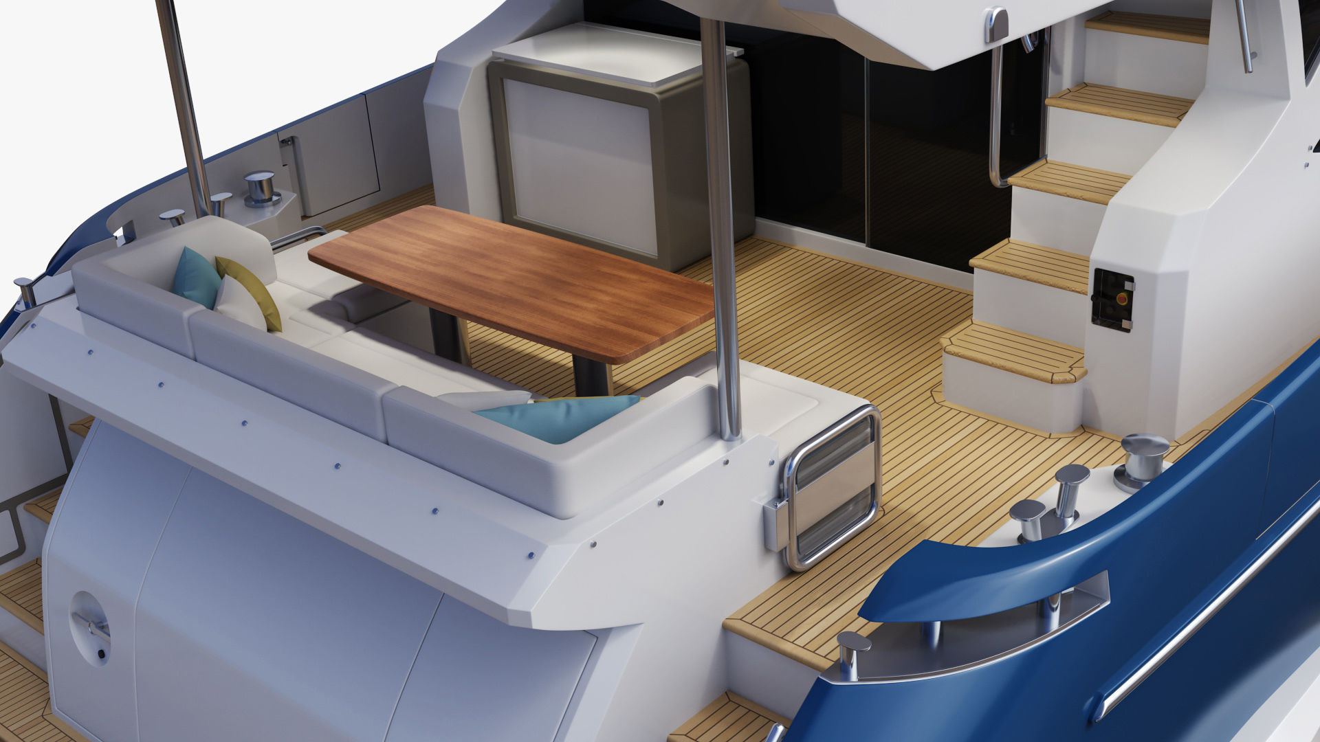 Luxury Motor Yacht Generic 3D model_19