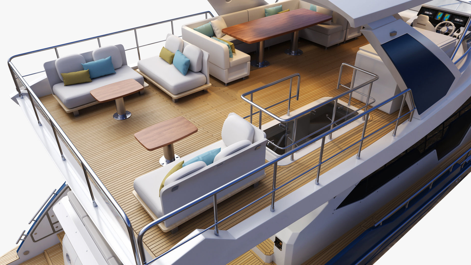 Luxury Motor Yacht Generic 3D model_22
