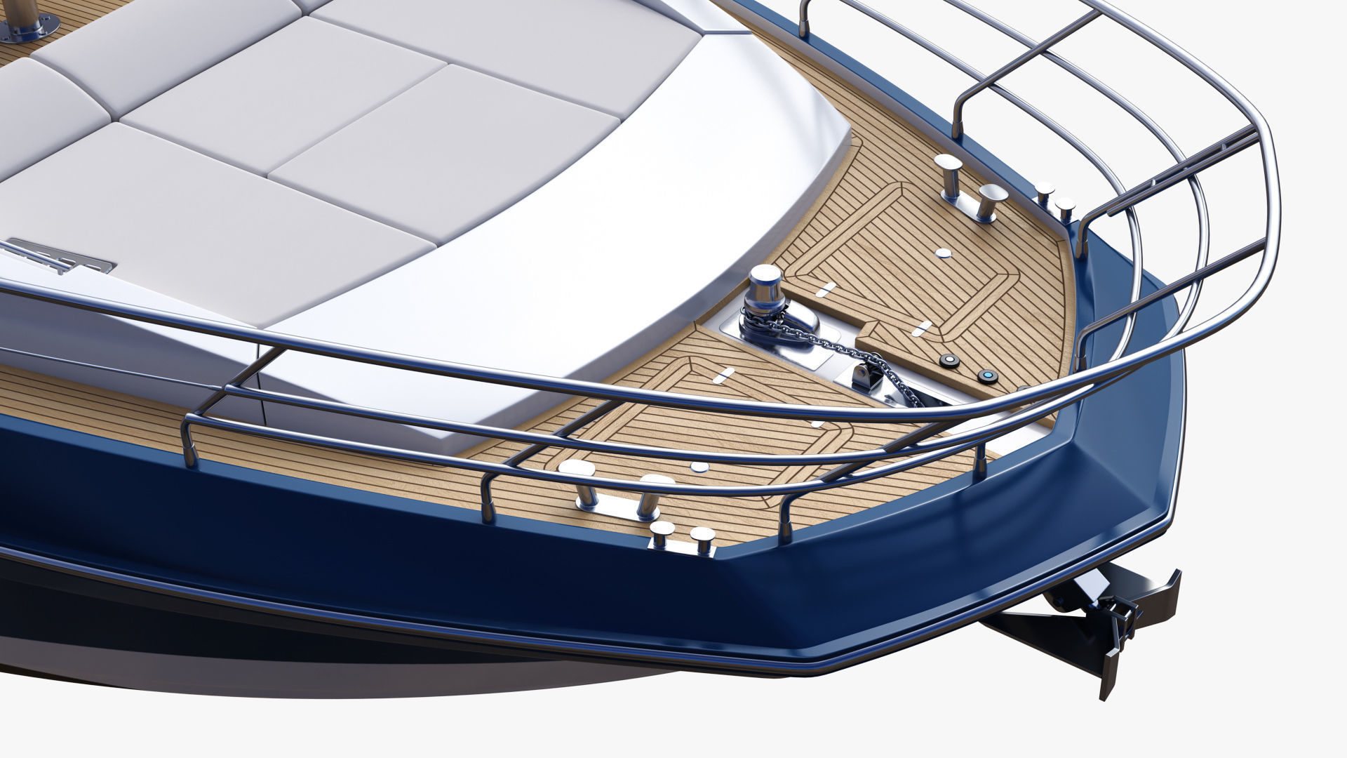 Luxury Motor Yacht Generic 3D model_12