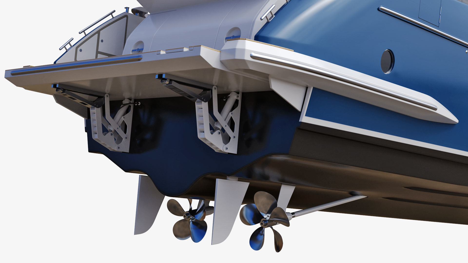 Luxury Motor Yacht Generic 3D model_18