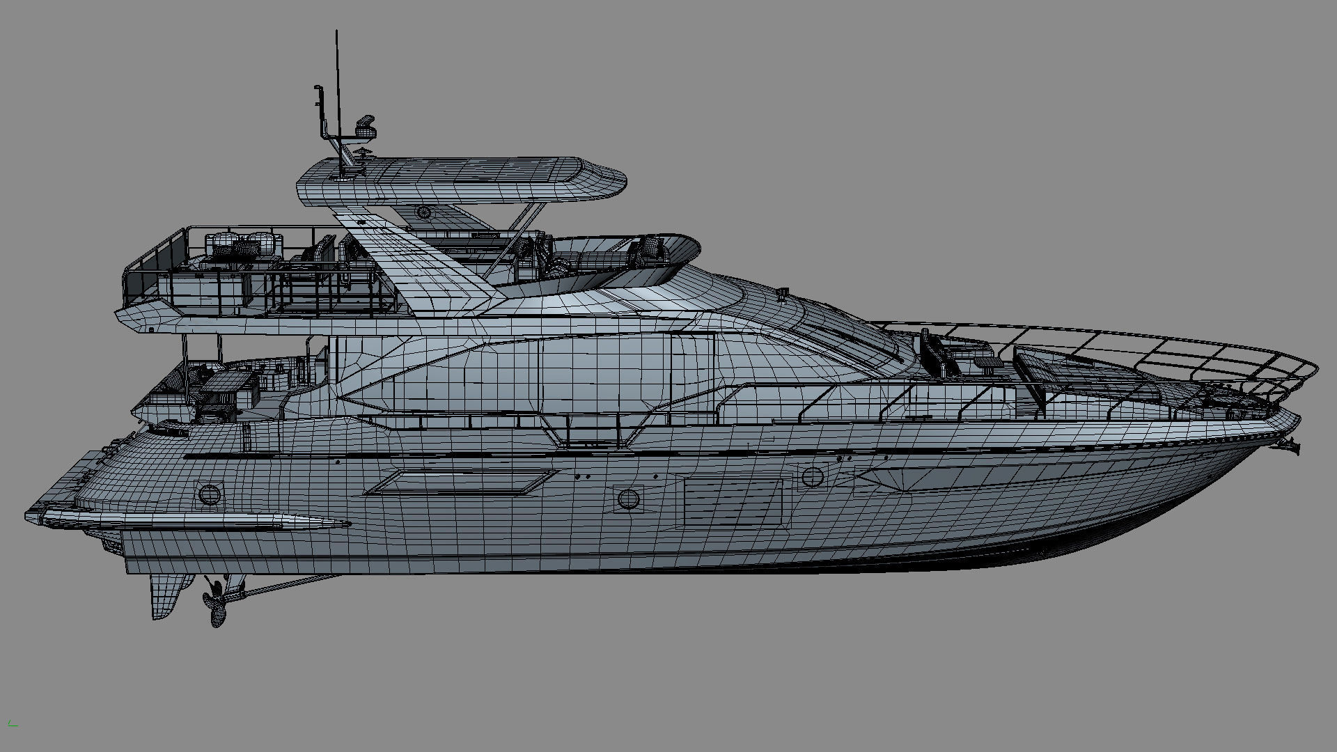 Luxury Motor Yacht Generic 3D model_30