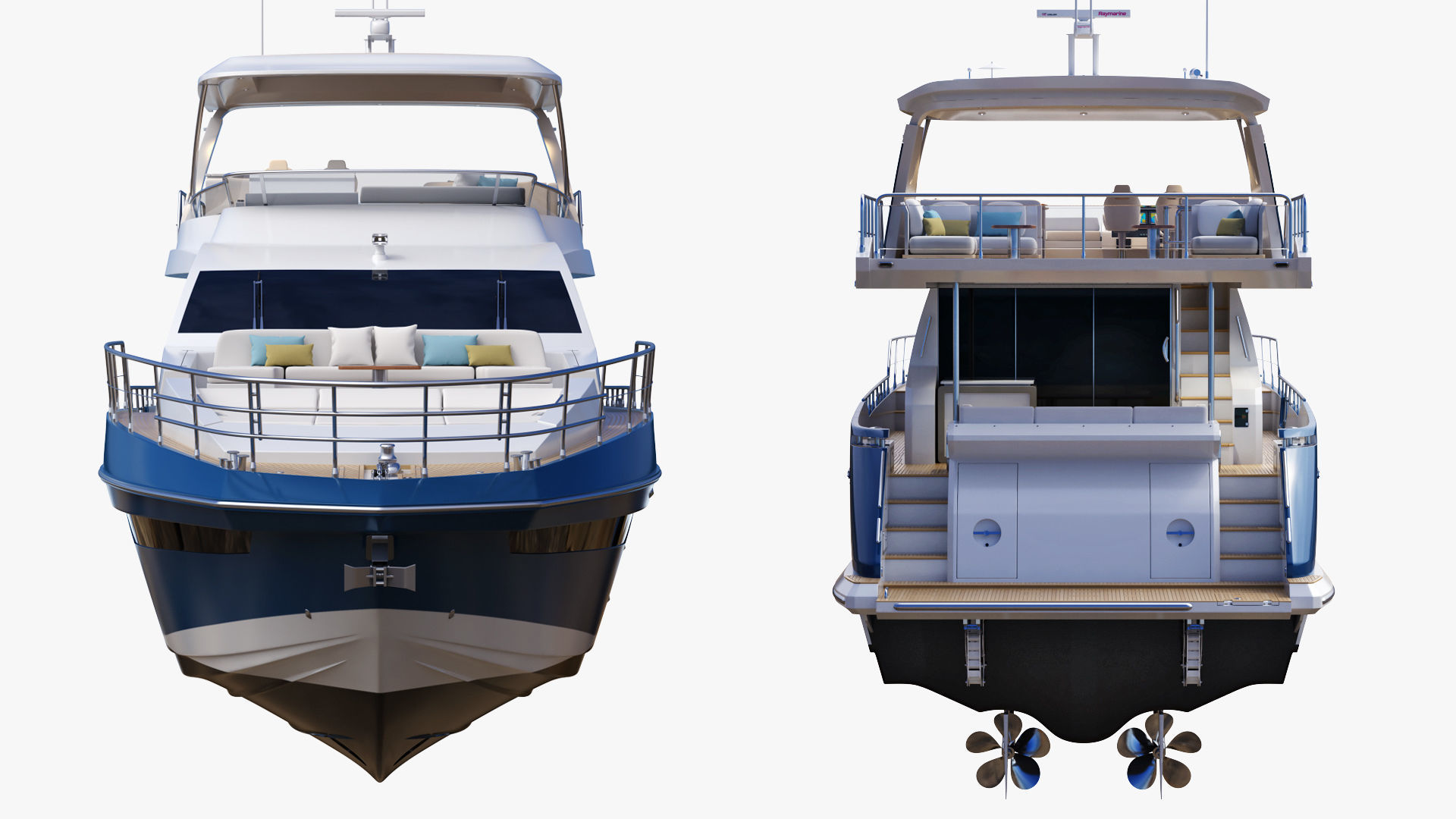 Luxury Motor Yacht Generic 3D model_5
