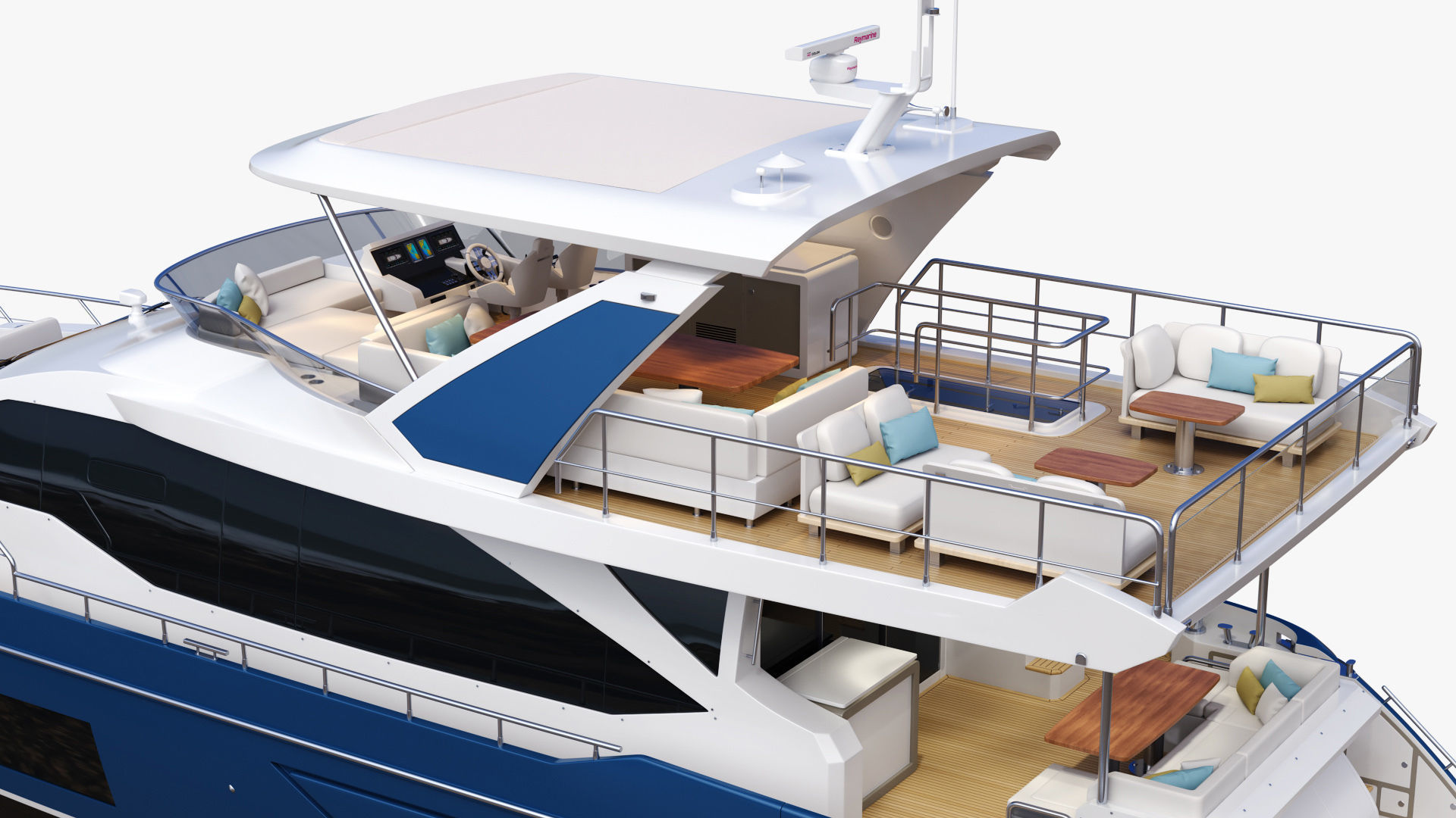 Luxury Motor Yacht Generic 3D model_14