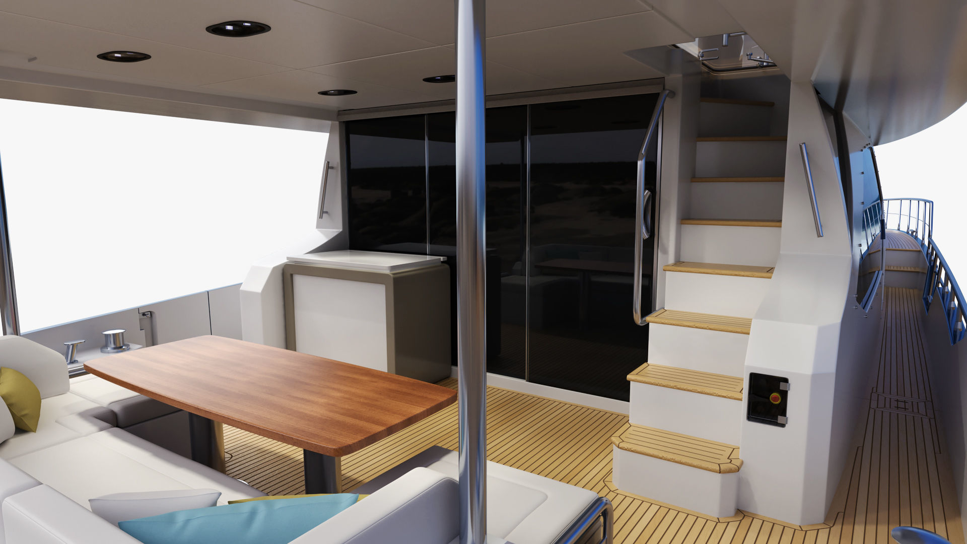 Luxury Motor Yacht Generic 3D model_21