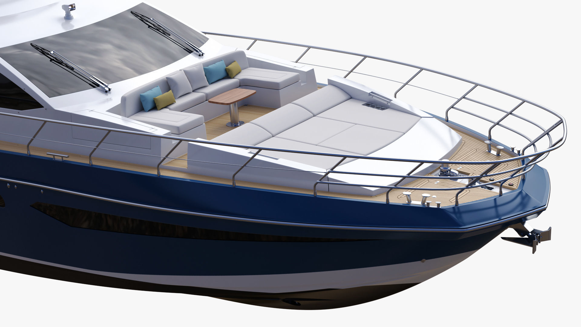 Luxury Motor Yacht Generic 3D model_11