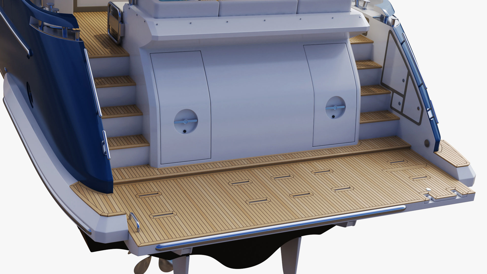 Luxury Motor Yacht Generic 3D model_17