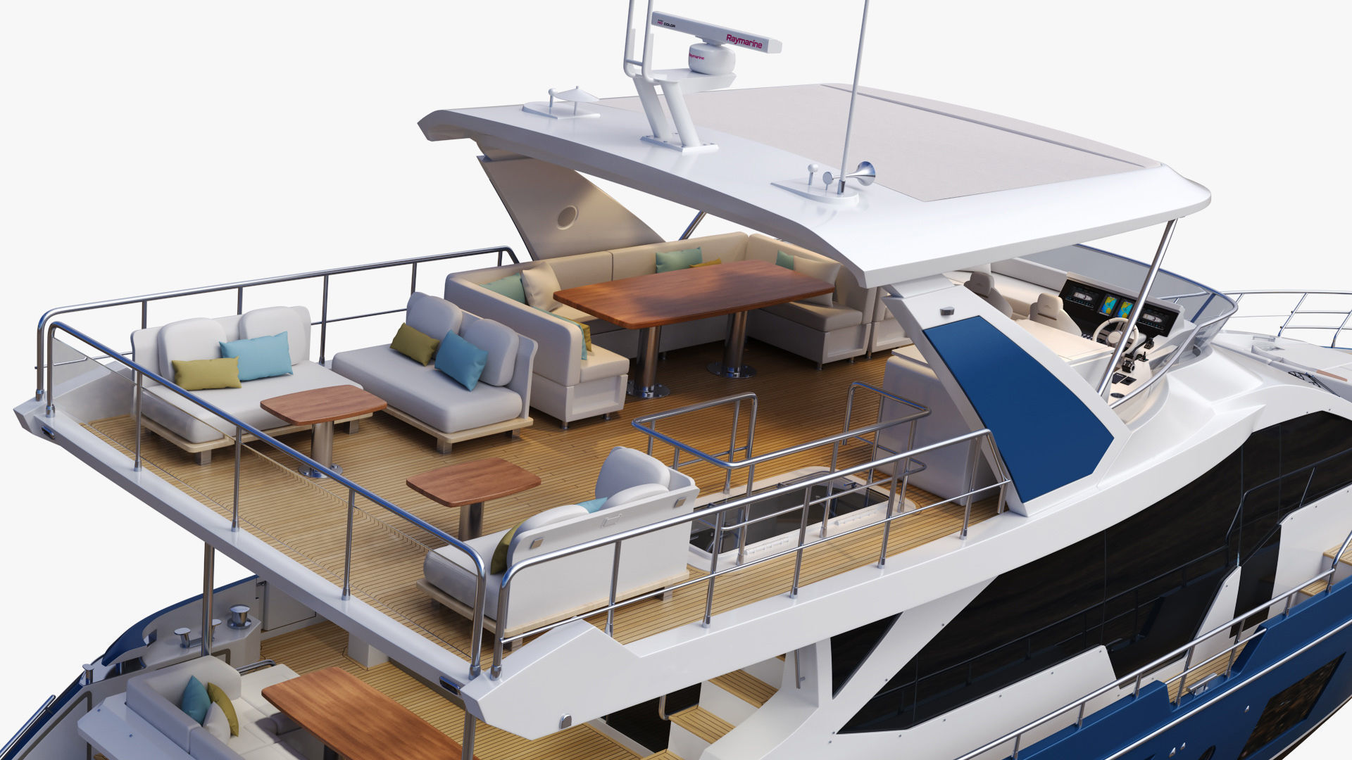 Luxury Motor Yacht Generic 3D model_15