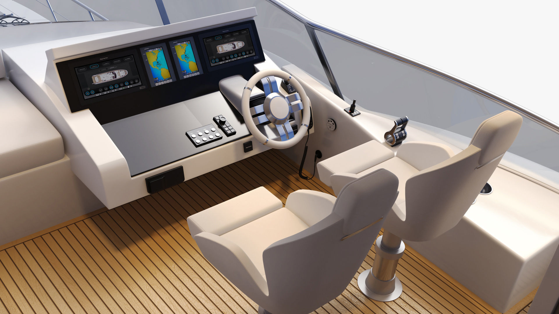 Luxury Motor Yacht Generic 3D model_27