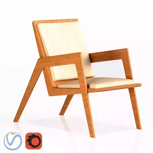 chair-01 wooden lounge chair