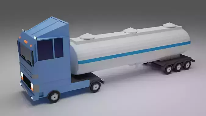 Truck Low-poly tanker