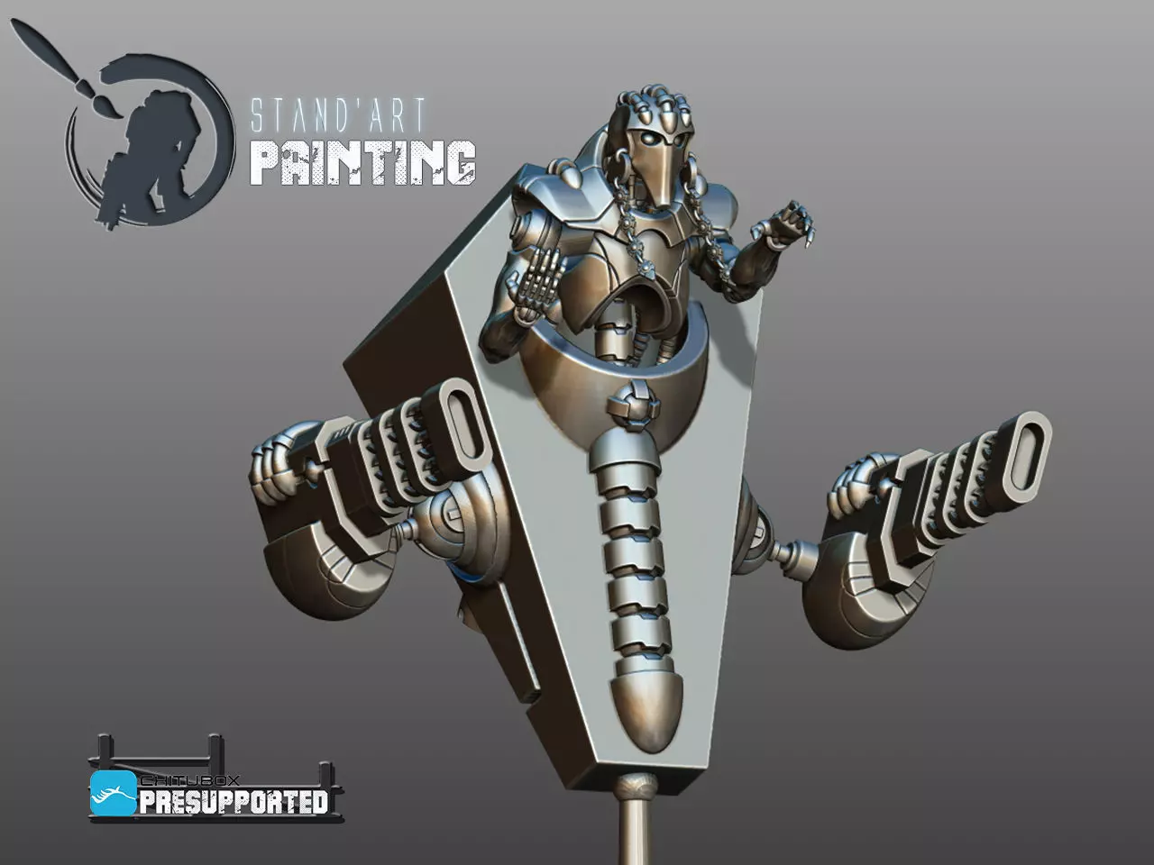 Destroyers star wars robot with gun 3D model