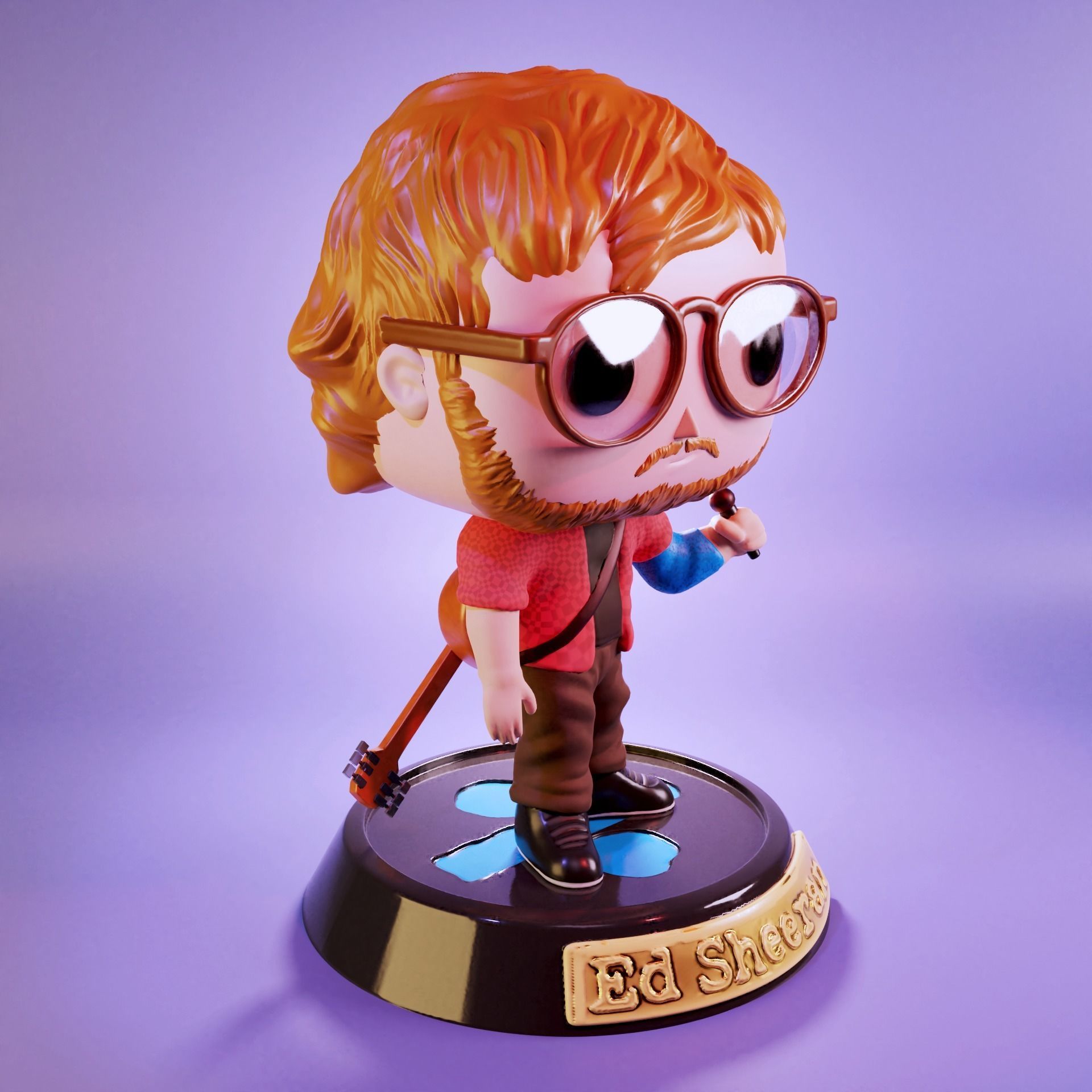 Ed sheeran funko 3D print model_2
