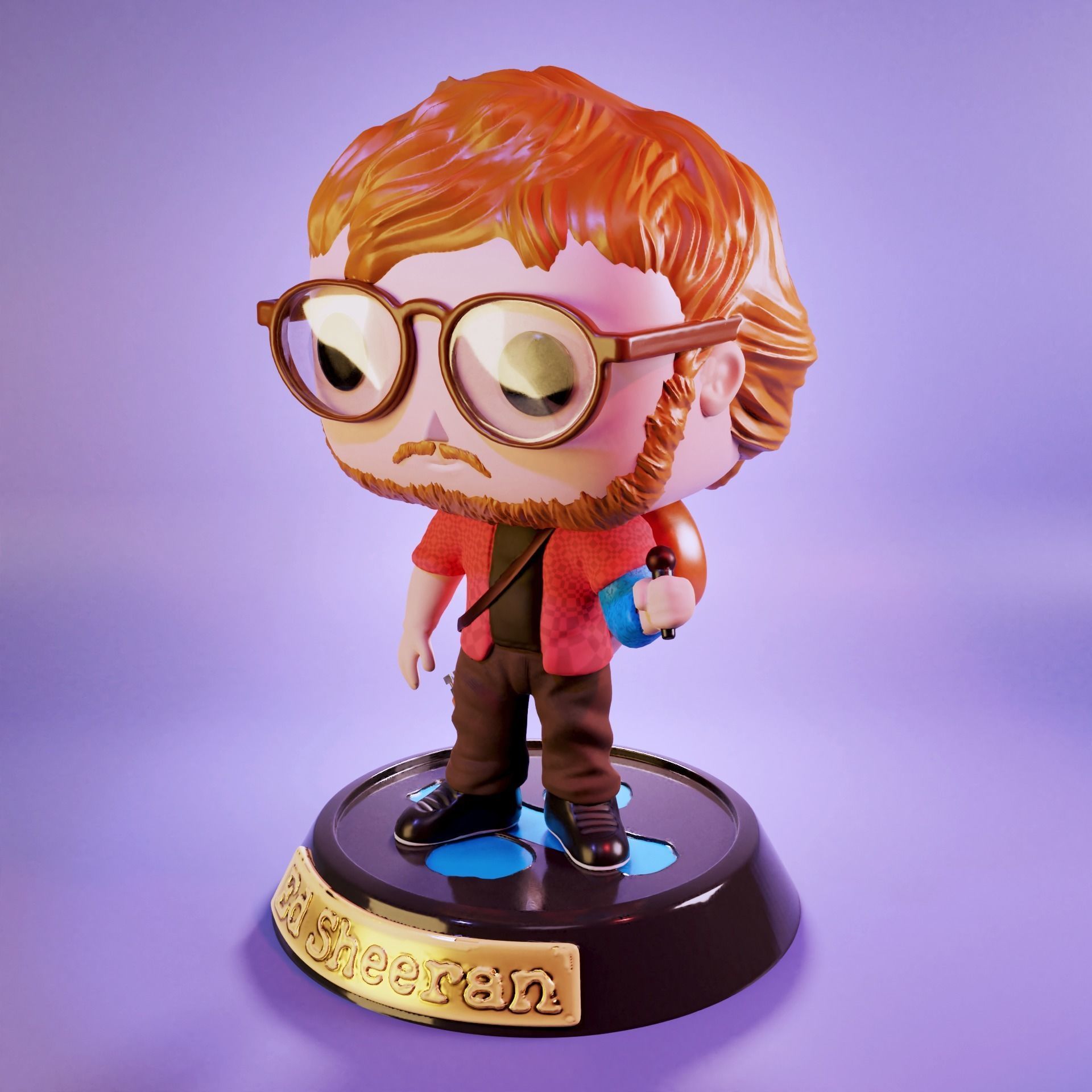 Ed sheeran funko 3D print model_5