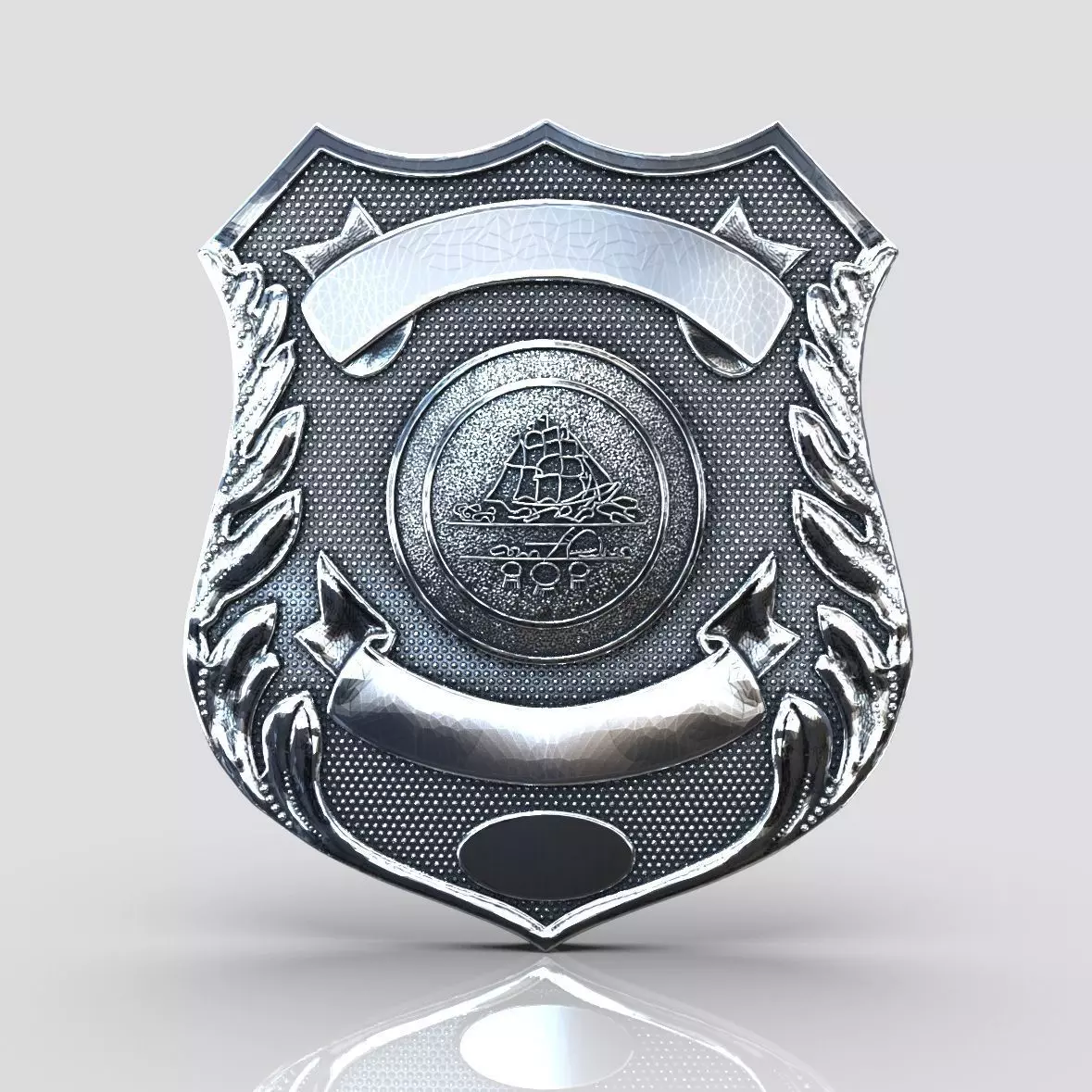 Norfolk Police Badge 3D print model_0