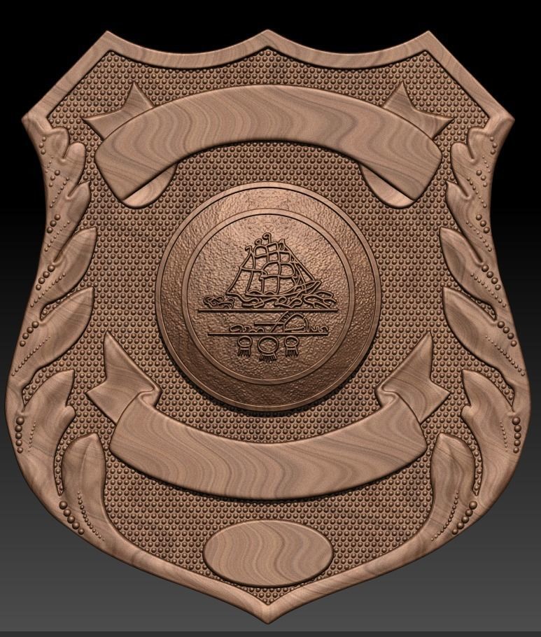 Norfolk Police Badge 3D print model_8