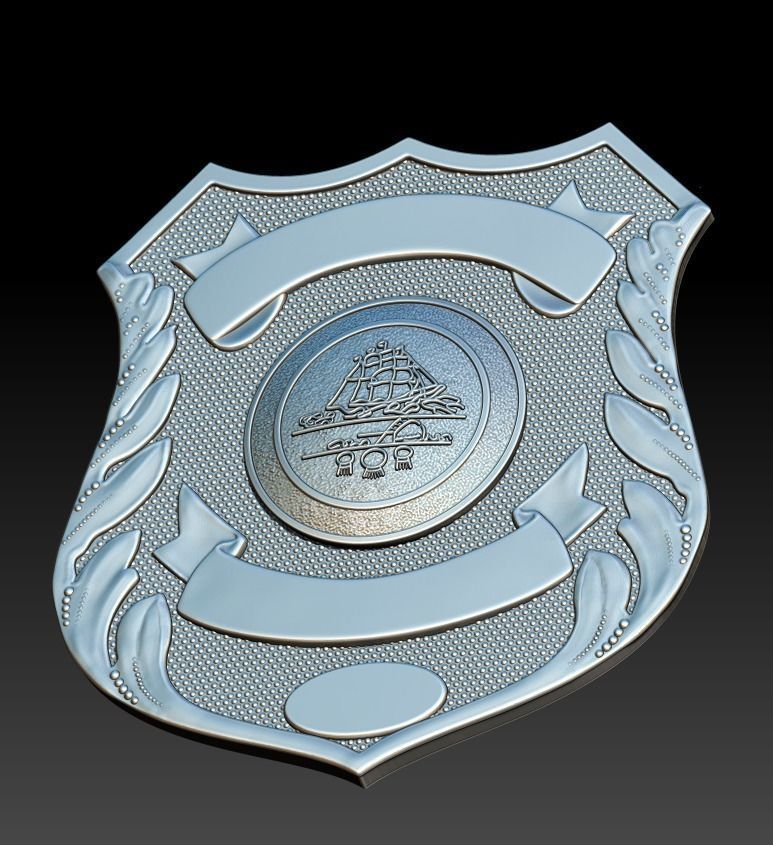 Norfolk Police Badge 3D print model_5