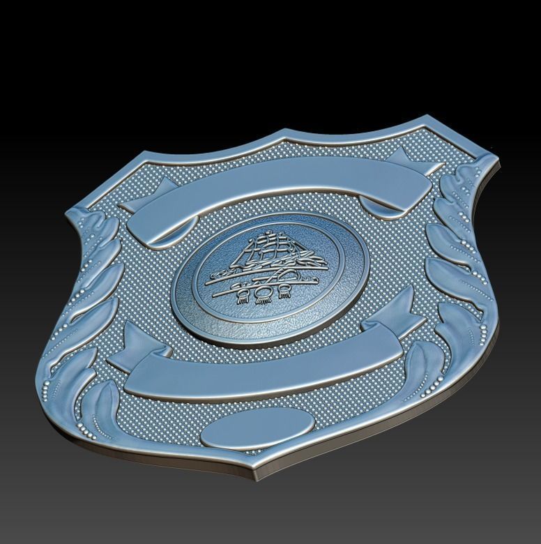 Norfolk Police Badge 3D print model_6